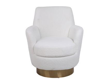 Teddy Swivel Barrel Chair, Swivel Accent Chairs Armchair For Living Room