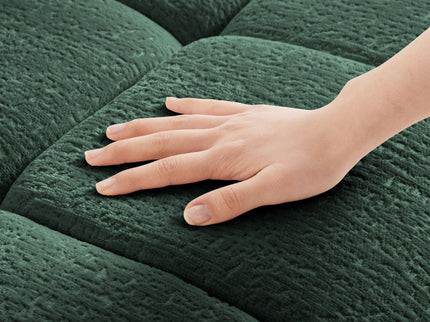 Sofa Set With Ottoman And Pillows, Textured, High Resilience Cushions