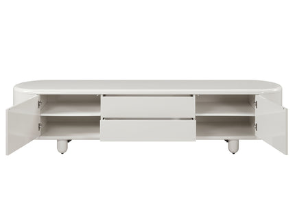 Keely - TV Stand - Gloss White