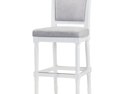 Stool With Upholstered Seat And Back