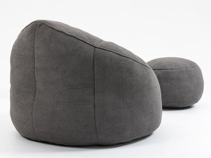 Bedding Bean Bag Sofa Chair High Pressure Foam With Footrest