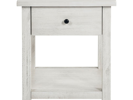 Castleton - 1 Drawer Wood End Table With Shelf
