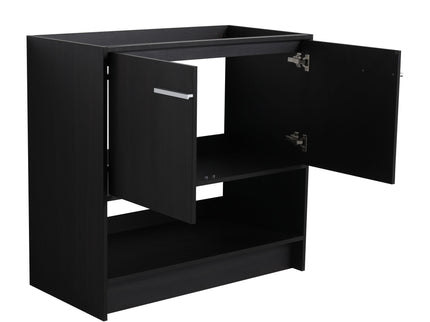 Modern Bathroom Vanity With Ceramic Sink, Freestanding Cabinet, Soft Closing Doors