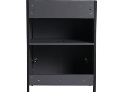 Contemporary Freestanding Bathroom Vanity With Adjustable Shelves