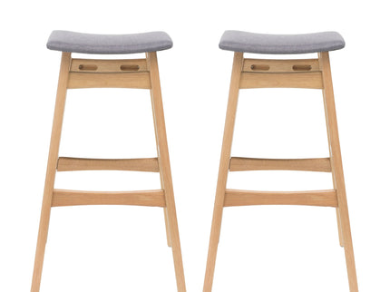 Modern Bar Stool Set With Upholstered Seating