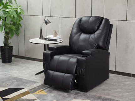 Modern Recliner Chair With Cup Holders, Remote Control