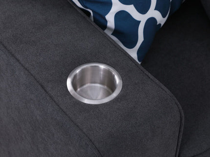 Cooper - Sectional Sofa With Ottoman And Cupholder