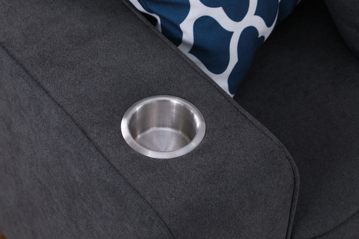 Cooper - Sectional Sofa With Ottoman And Cupholder