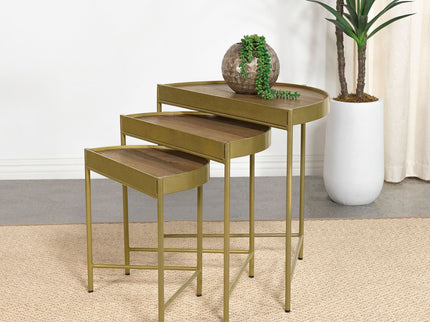 Darlene - 3 Piece Nesting Table Set - Brown