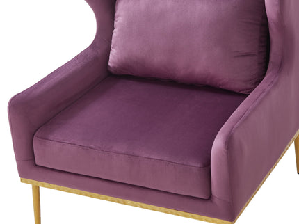 Elegant Curved Armrest Accent Armchair