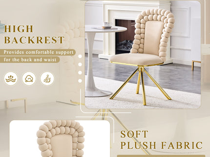 Puffy Bubble, Ball Chain Chair For Dining Room & Kitchen (Set of 2)