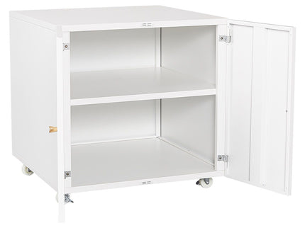 Office Furniture Copier Cabinet 2 Door Steel Copier Stand Mobile Pedestal File Printer Stand