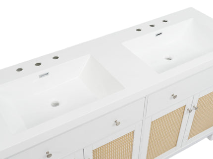 Bathroom Vanity With Double Sink, Large Storage Space