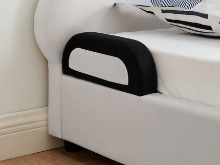 Twin Size Cute Panda Shaped Kids Bed - White / Black