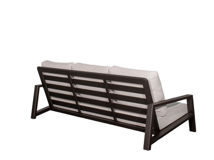 Verona - Seating Sofa - Dark Espresso / Gray / Off White