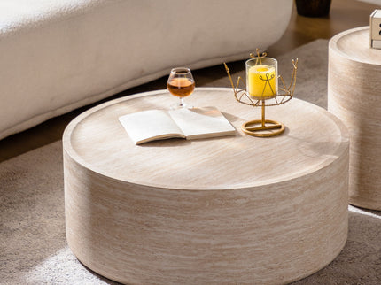 Modern Round Table With Mars Pattern For Living Room