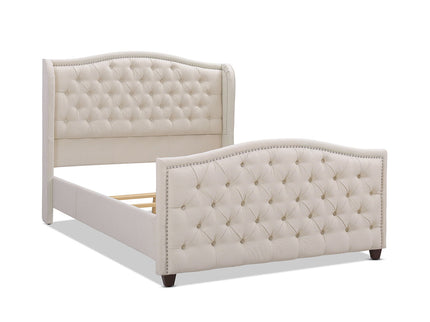 Marcella - Upholstered Shelter Headboard Bed Set