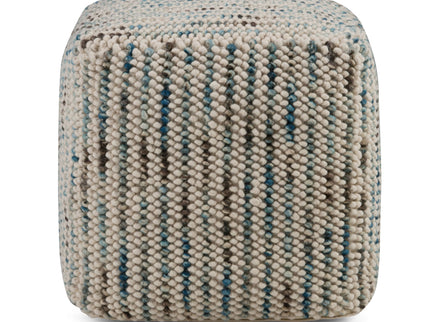 Zoey - Handcrafted Woven Cube Pouf