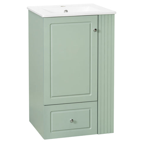 Modern Freestanding Bathroom Vanity With Sink, Soft-Close Drawer, Towel Bar
