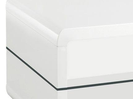 Emerson - 1 Shelf Rectangular Side End Table - White