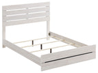 White / 4 Pc. Bed, Nightstand, Dresser, Mirror / Queen