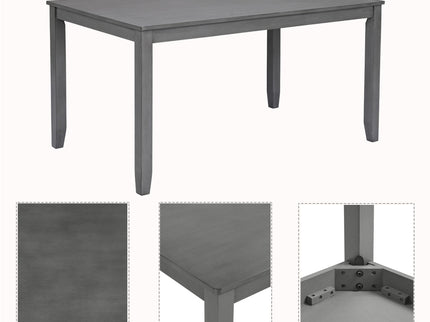Kitchen Dining Set, Rectangular Dining Table & Upholstered Chairs