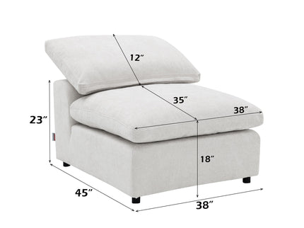 Naveen - 6 Piece Modular Sectional - Ivory