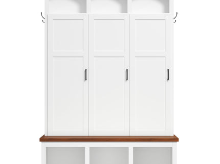 Classic Arched Design Hall Tree With 3 Hidden Storage