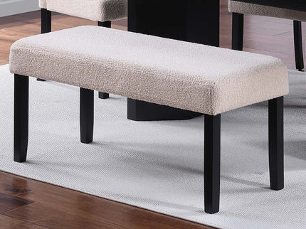 2 Tone Dining Table Set With Upholstered Side Chairs