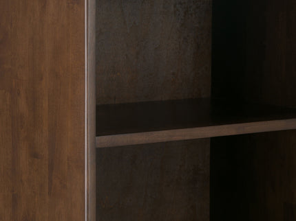Harper - Bookcase With Storage - Walnut Brown