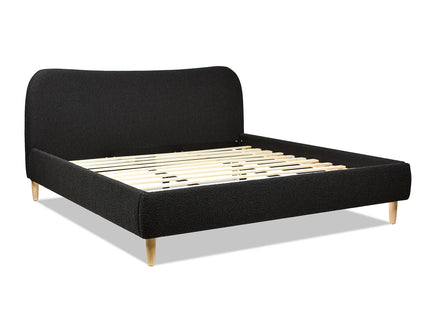 Roman - Curved Headboard Upholstered Platform Bed