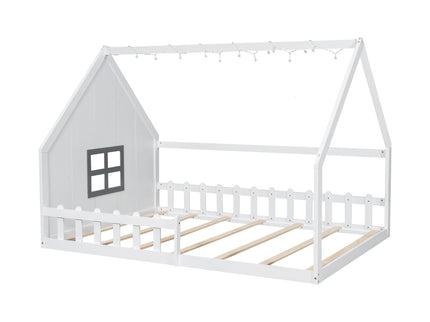 House Bed With Window And Fence