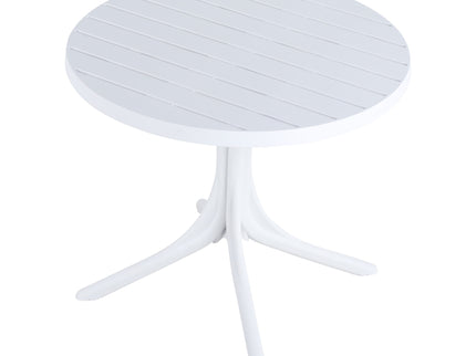 4 Piece Set Of Single Chairs, Traditional Elements With Round Table