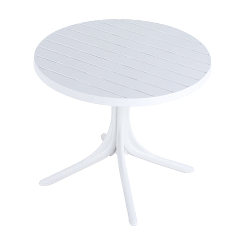 4 Piece Set Of Single Chairs, Traditional Elements With Round Table