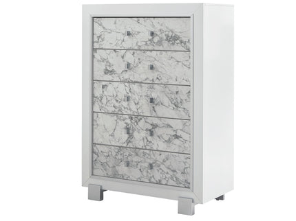 Skye - Marble Chest - White