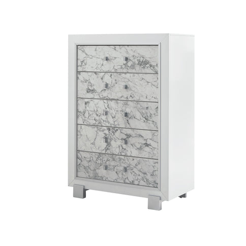 Skye - Marble Chest - White
