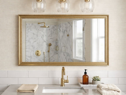 Luster - 3 Lights Vanity With Clear For Bathrooms Above Mirror Wall Lamp Satin - Clear / Gold