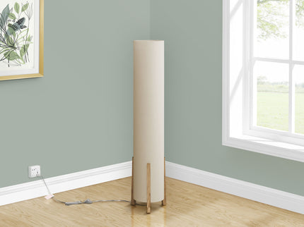 Lighting, Floor Lamp, Wood Look, Contemporary - Brown