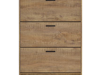 Claire - 3 Tier Shoe Cabinet - Brown