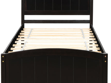 Platform Bed & Headboard, Footboard And Wood Slat Support