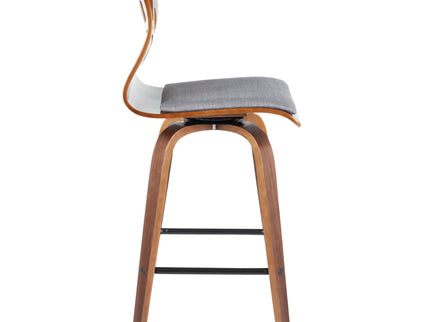 Folia - Mid Century Modern Fixed Height Counter Stool With Swivel (Set of 2)
