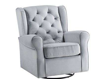 Glider Chair With Swivel - Gray