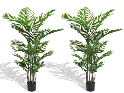 Simulate Plastic Flower Boxes With Leaves For Outdoor Home Decor (Set of 2) -