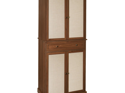 4 Door Storage Cabinet With 1 Drawer, With 4 Adjustable Inner Shelves