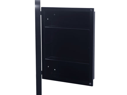 Recessed Metal Framed Medicine Cabinet With Mirror And Adjustable Shelves Wall Mirror With Storage For Bathroom