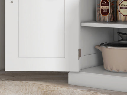 Homcom - 72" Kitchen Pantry, Tall Storage Cabinet, Freestanding Cupboard With Drawer, Doors And Adjustable Shelves - White