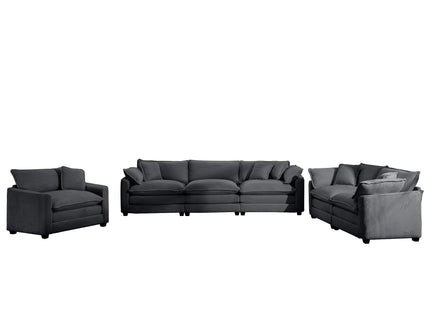 Elegant Oversized Sectional Sofa Set With Deep Seats And Flexible Layout
