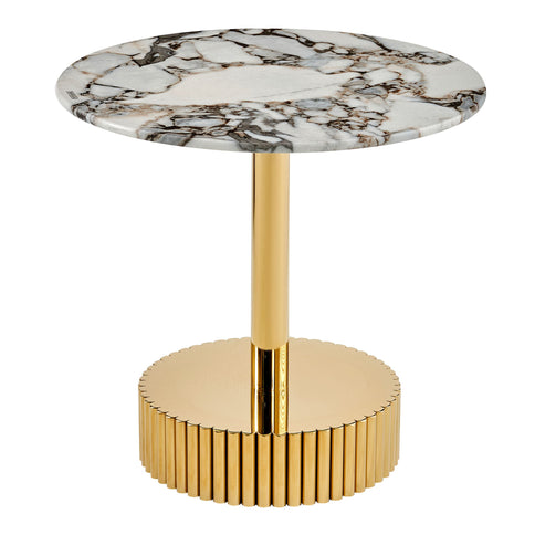 End Table For Living Rooms - Gold / White