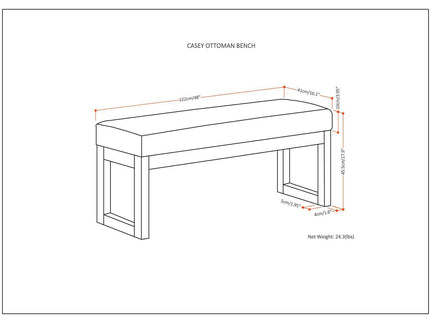 Casey - Multi Functional Ottoman Bench
