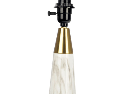 Enclave - Hydro Table Lamp With On / Off Switch Base Shade - Gold / White / White Marble